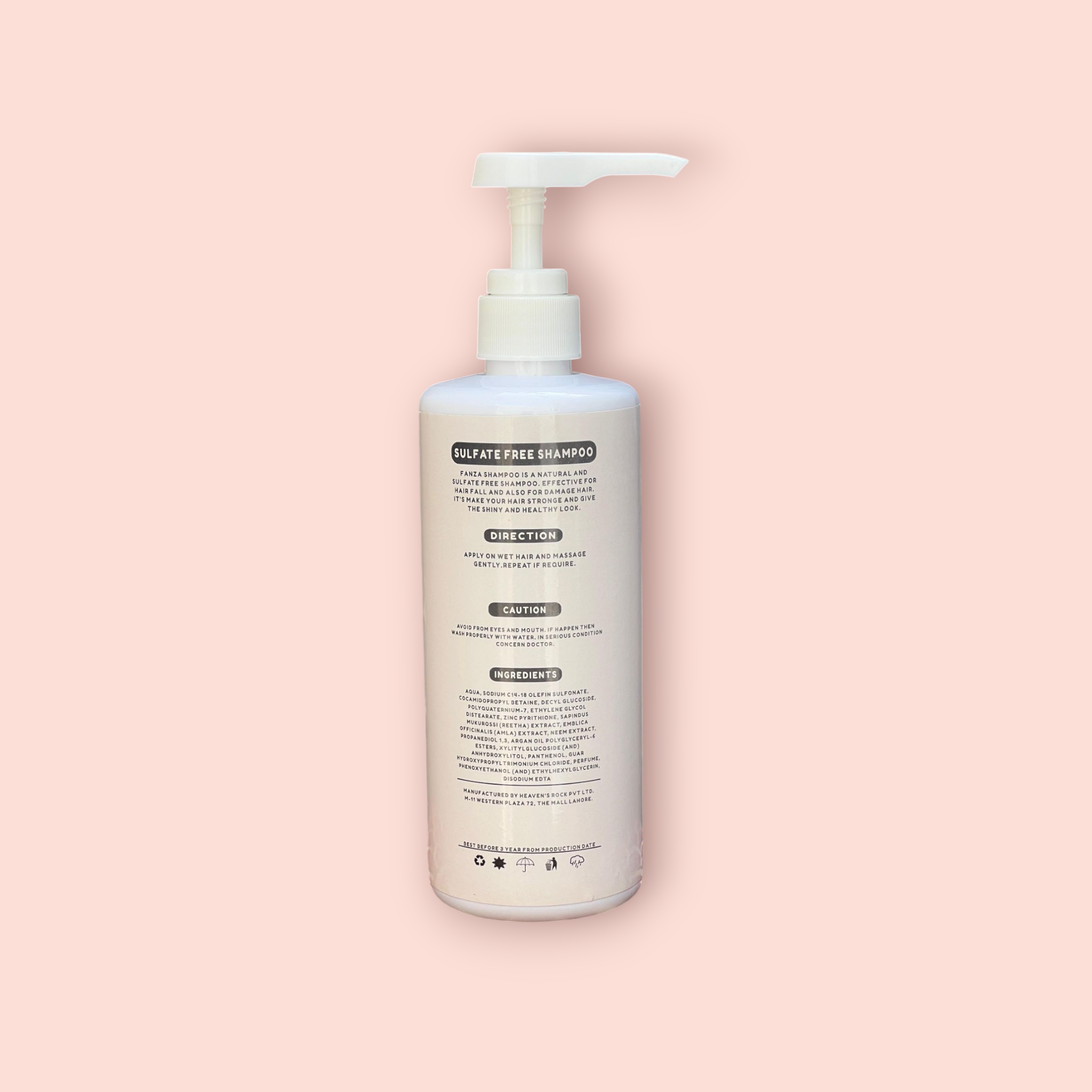 Fanza Sulfate Free & Anti dandruff Shampoo